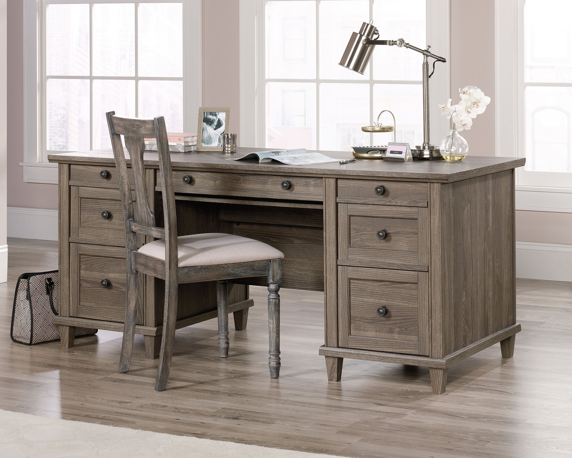 Hammond Executive Desk Emery Oak