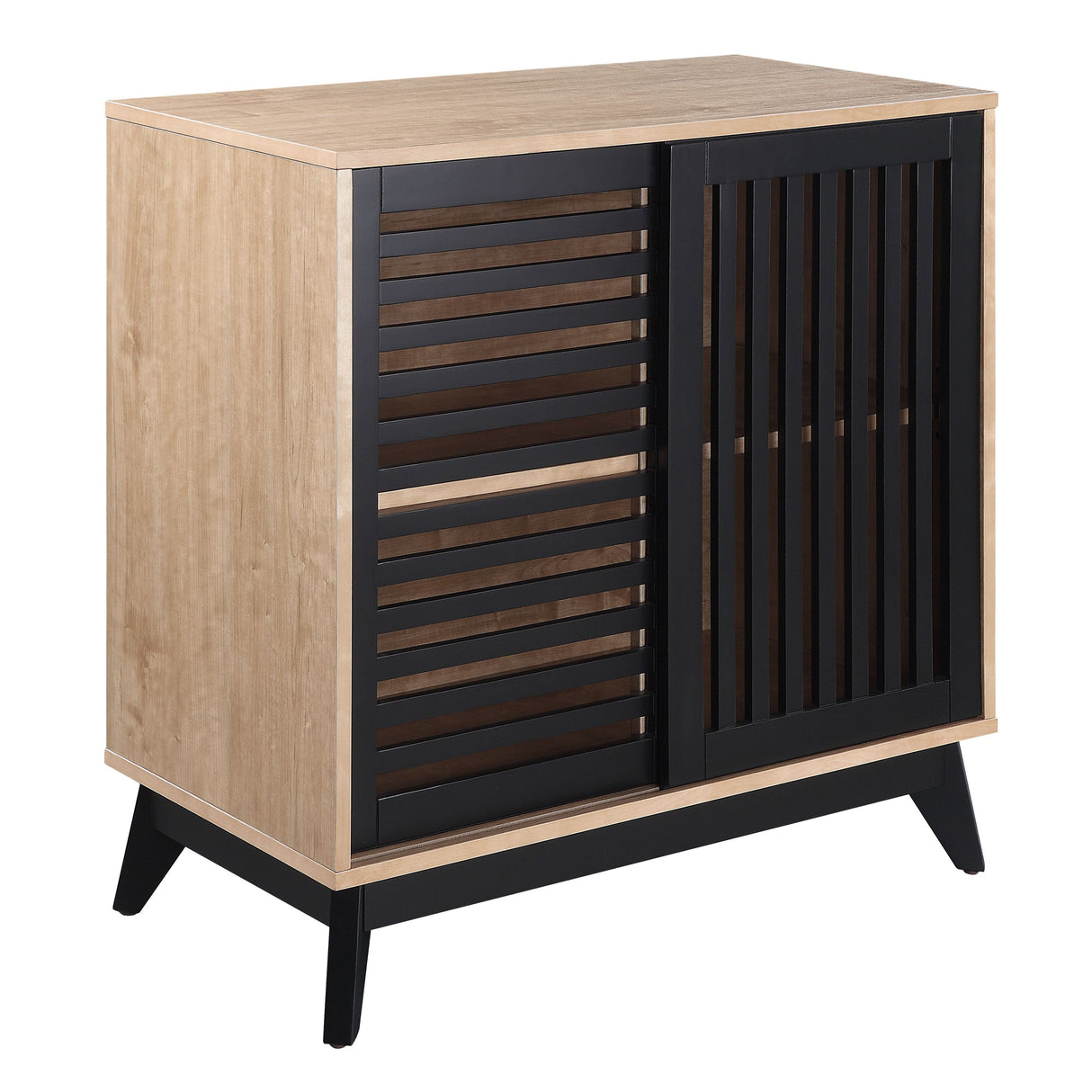 ACME Gamaliel - Console Table - Oak & Espresso Finish | Meri Furniture