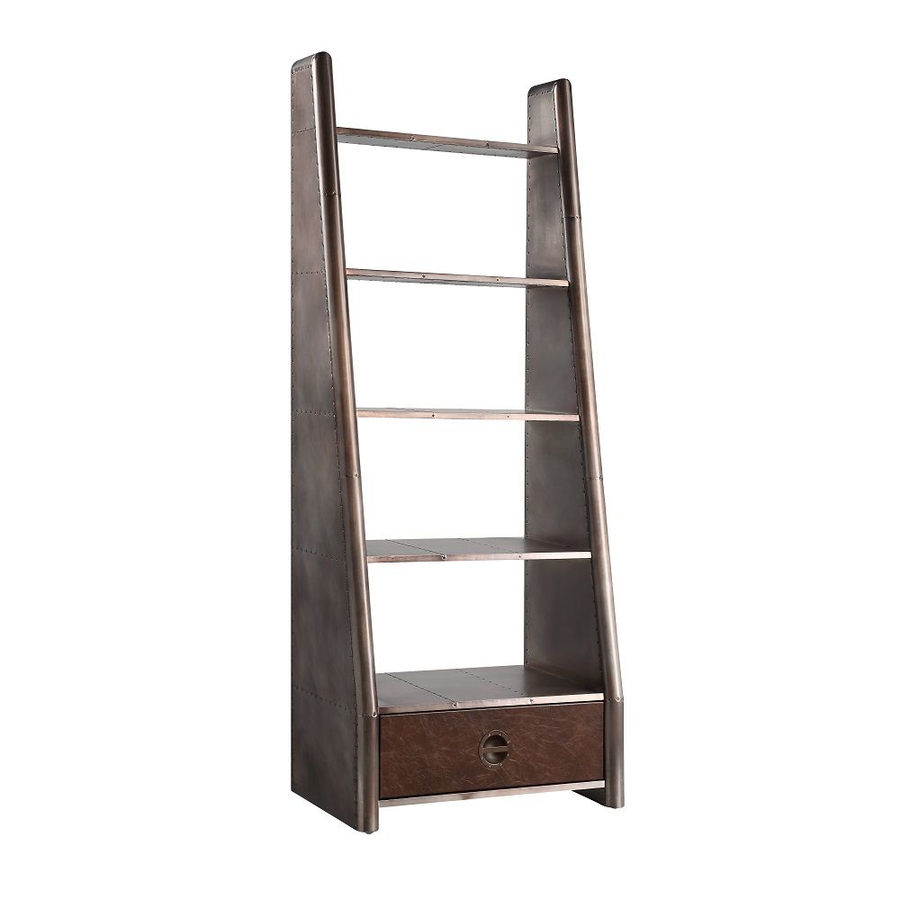 ACME Brancaster - Bookcase - Aluminum | Meri Furniture