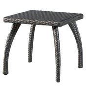 Luminant - Outdoor Side Table With Iron Frame - Gray