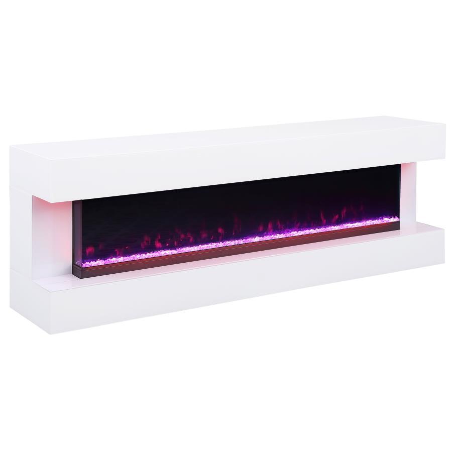 Coaster Fine Furniture Vallerie - TV Stand With Visual Flame Box | Meri Furniture