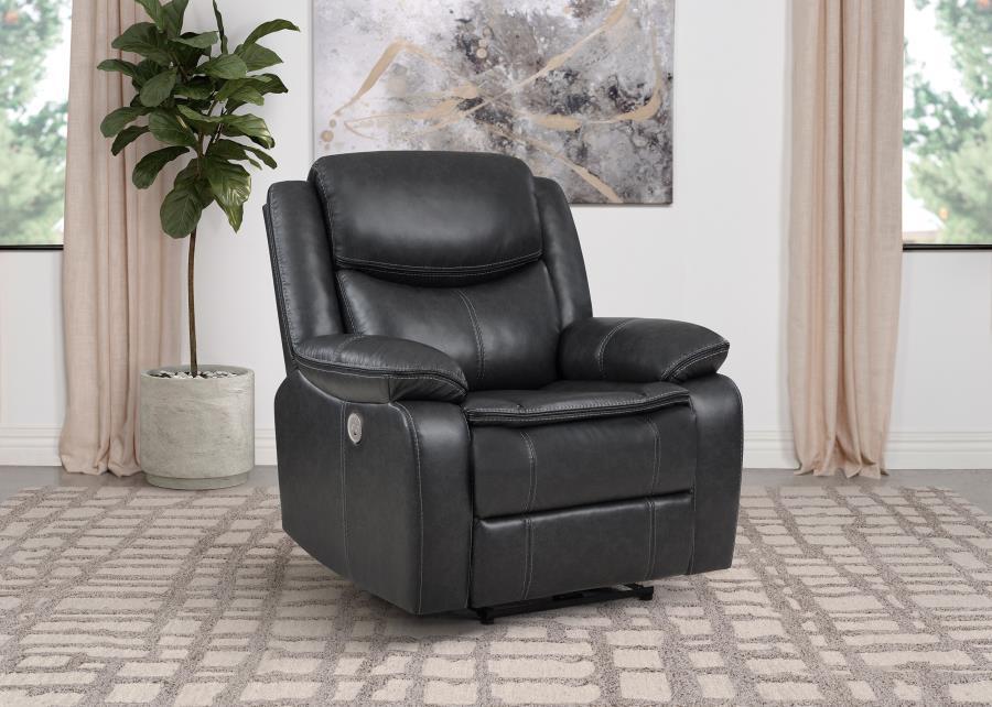 Coaster Fine Furniture Sycamore - Upholstered Power Recliner Chair | Meri Furniture