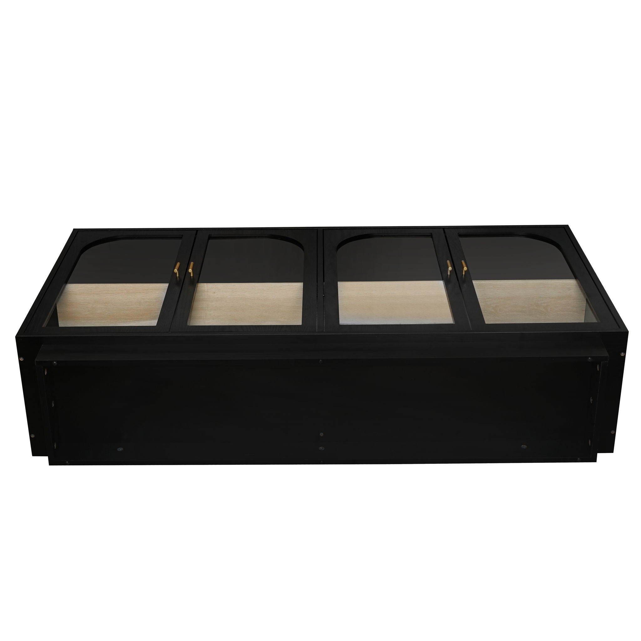 Storage Cabinet With Door For Living Room, Dining Room - Black