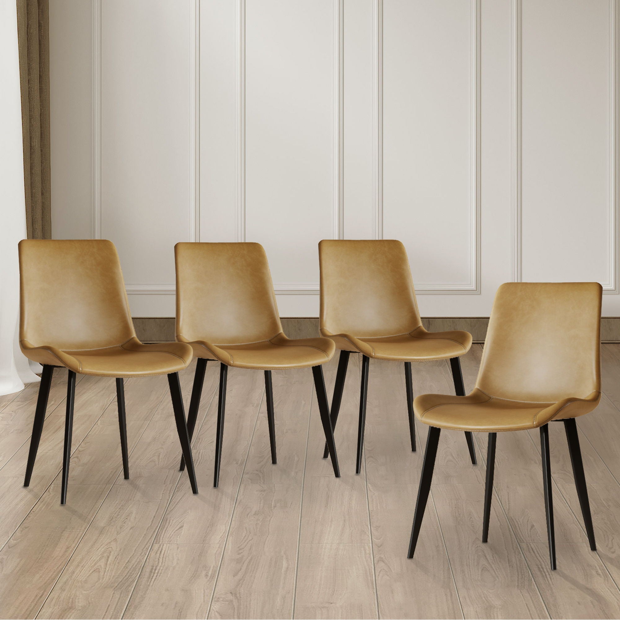 Modern Dining Chair With Carbon Steel Legs