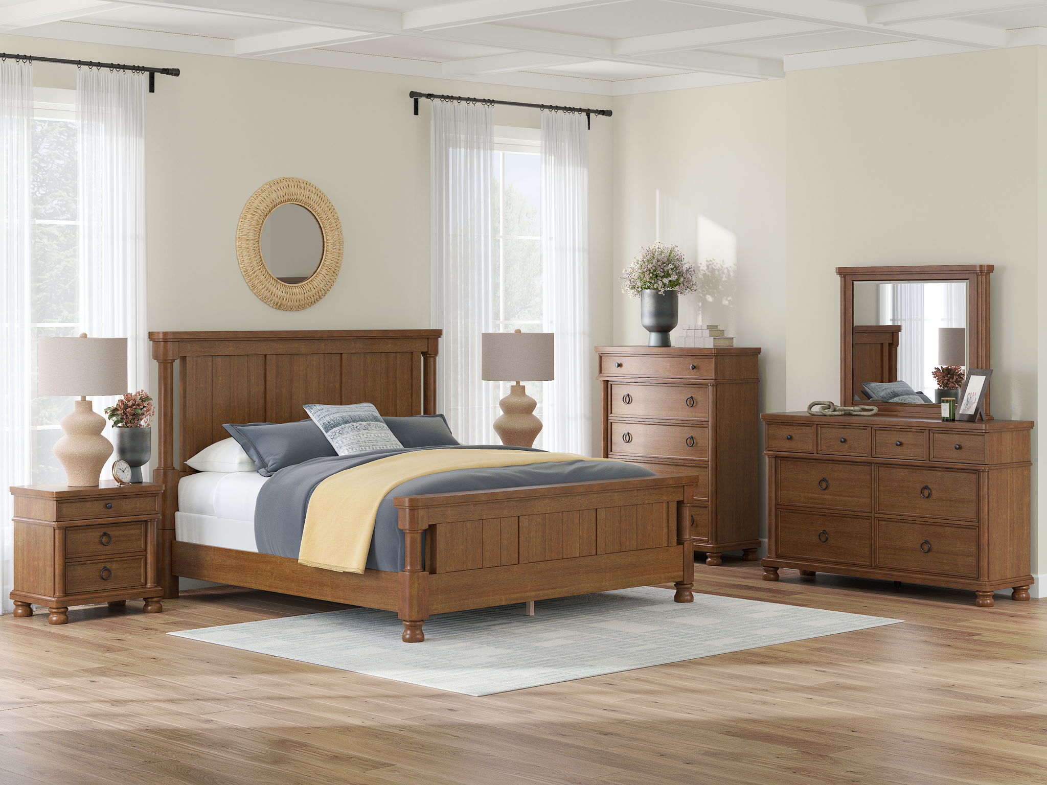 Rowlenstown - Three Drawer Night Stand