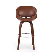 Lumos - Mid Century Modern Upholstered Swivel Barstool