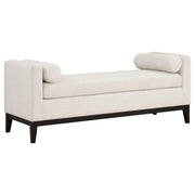 Coaster Fine Furniture Rosie - Upholstered Accent Bench With Armrests - Vanilla | Meri Furniture
