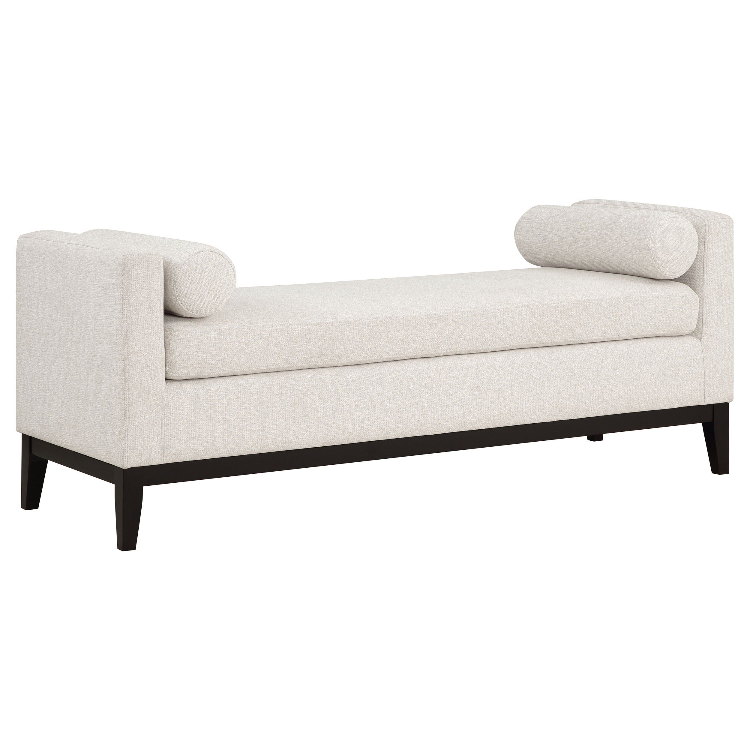 Coaster Fine Furniture Rosie - Upholstered Accent Bench With Armrests - Vanilla | Meri Furniture