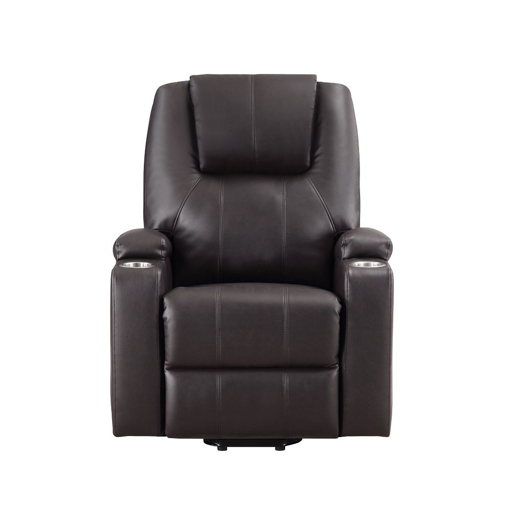 ACME Seat Construction: Pocket Coil Tight Seat & Back Cushion Power Lift 2 Cup Holders Included Cushion Thickness: 6" | Meri Furniture