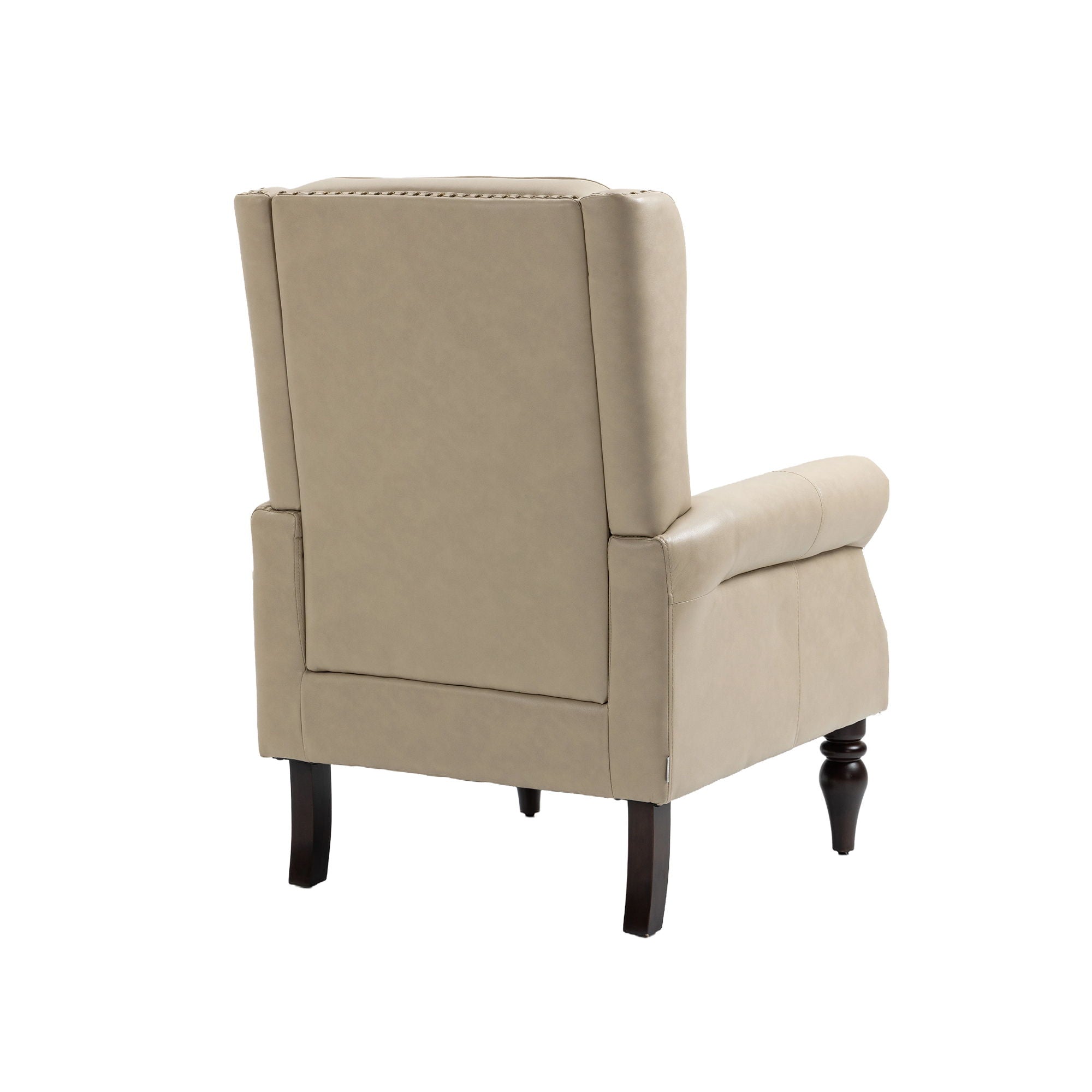 Modern Accent Armchair With Sturdy Wood Legs