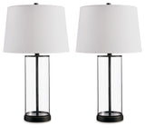 Wilmburgh - Clear / Bronze Finish - Glass Table Lamp (Set of 2)