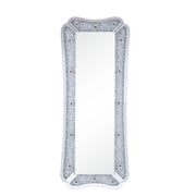 Noralie - 63" Floor Mirror With Faux Diamonds - Mirrored