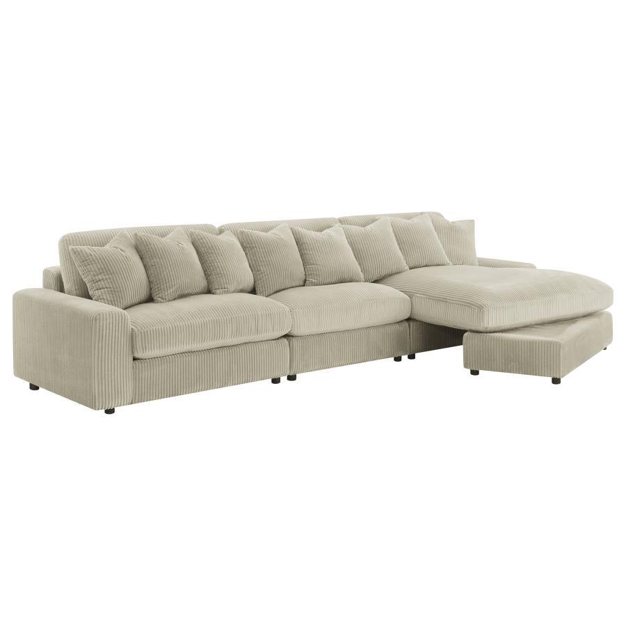 Coaster Fine Furniture Blaine - Reversible Upholstered Chaise Sectional Sofa | Meri Furniture