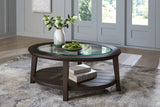 Signature Design by Ashley® Celamar - Dark Brown - Oval Cocktail Table | Meri Furniture