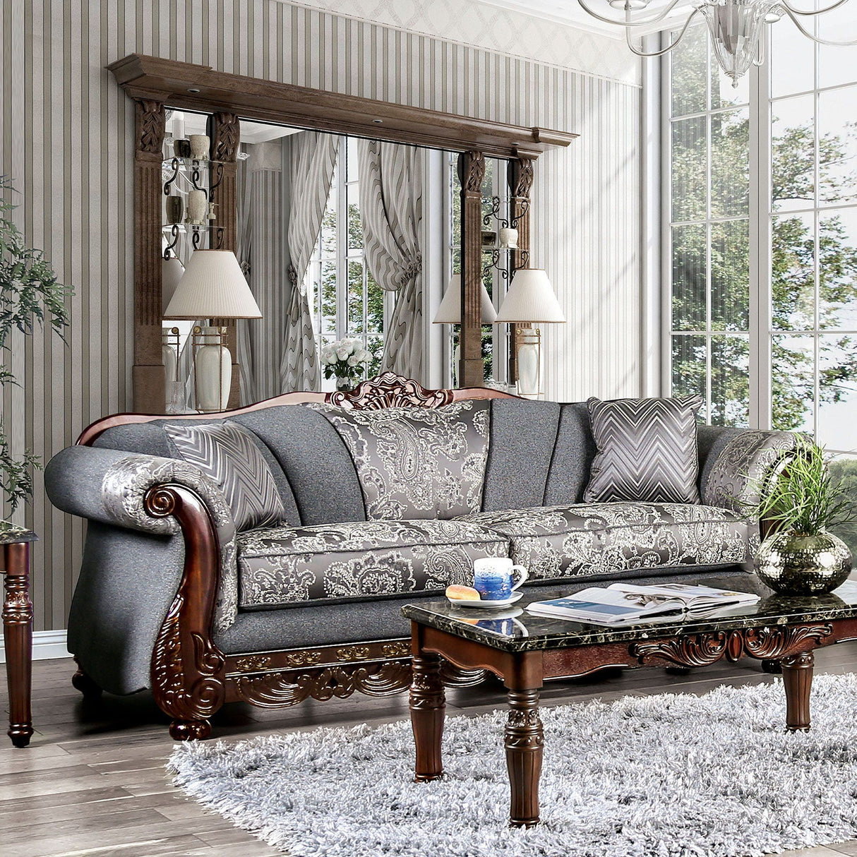 Furniture of America Newdale - Sofa | Meri Furniture