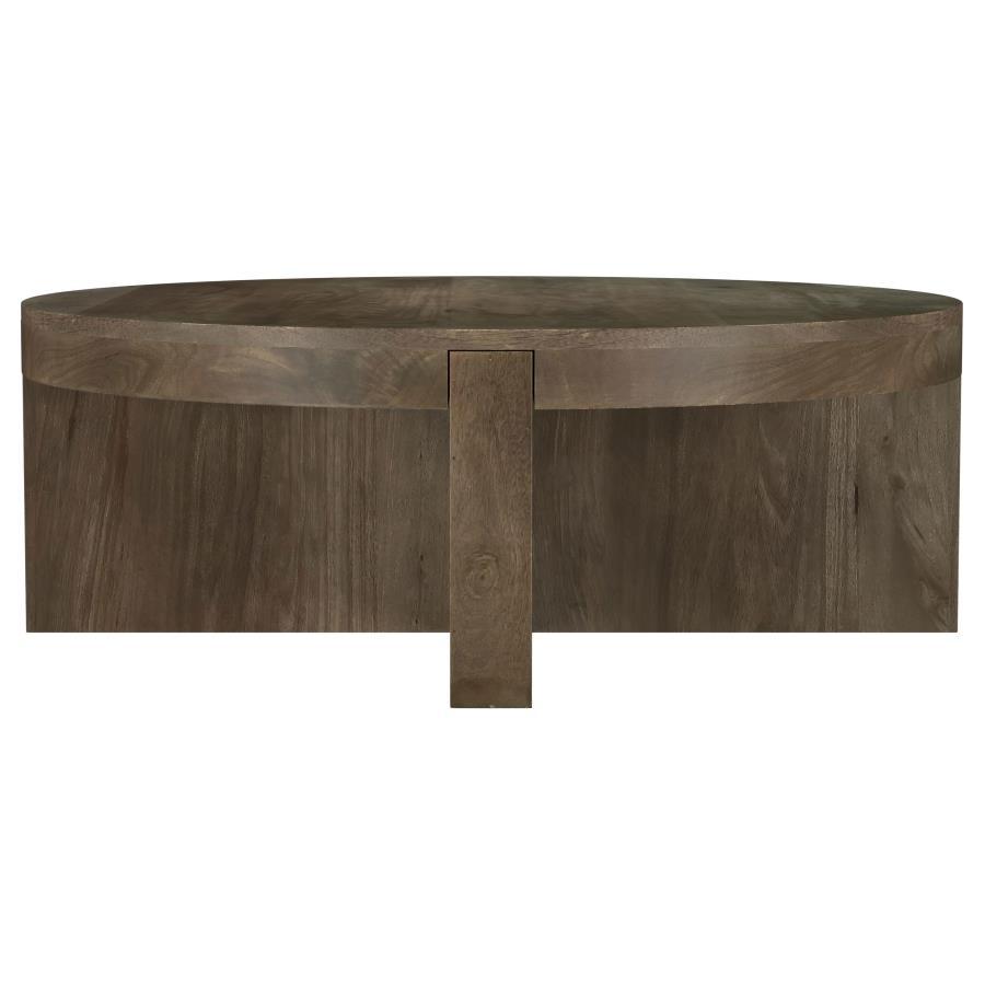 Coaster Fine Furniture Kinkaid - Round Solid Mango Wood Table | Meri Furniture