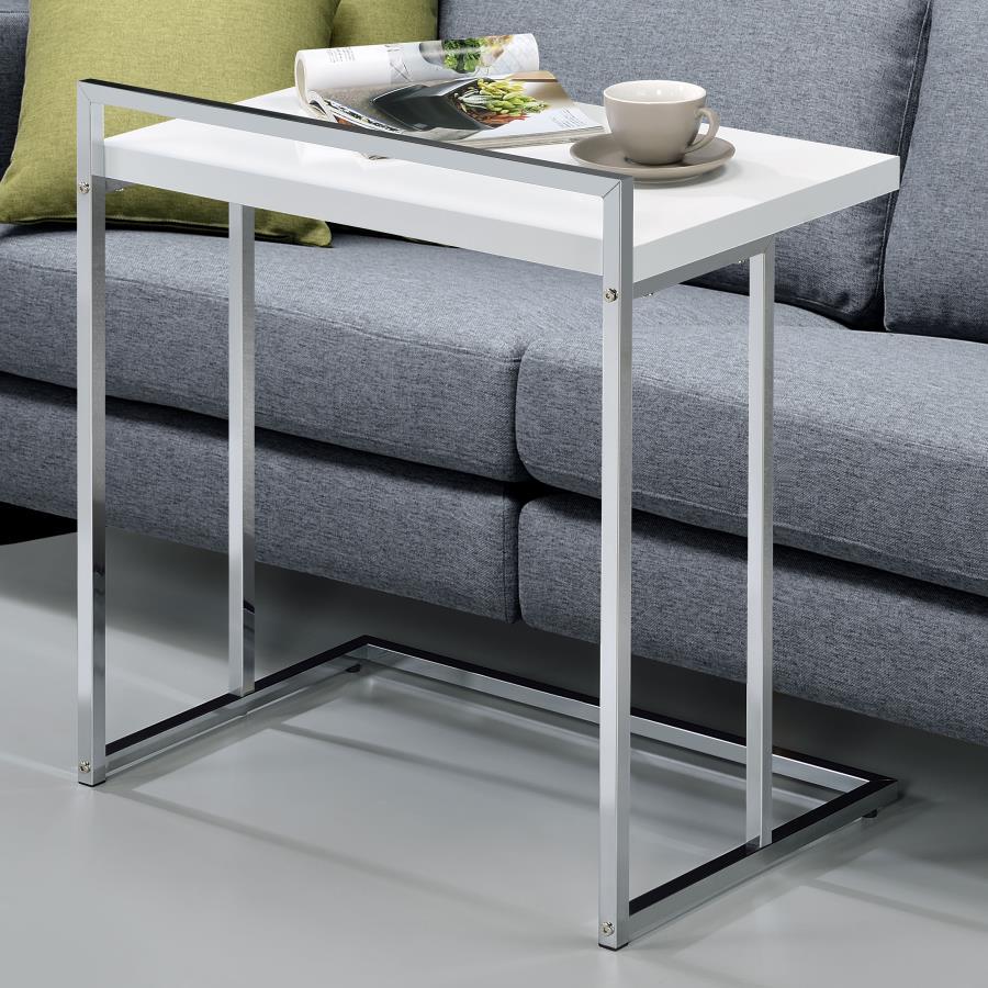 Coaster Fine Furniture Dani - Rectangular C-Shaped Sofa Side Table | Meri Furniture