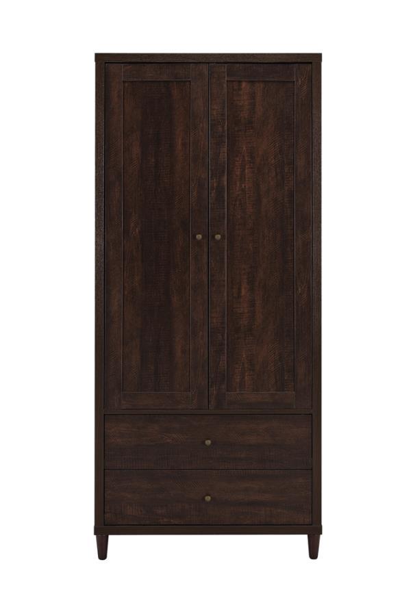 Coaster Fine Furniture Wadeline - 2 Door Tall Accent Storage Cabinet - Rustic Tobacco | Meri Furniture