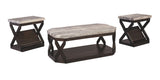 Ashley Furniture Radilyn - Grayish Brown - Occasional Table Set (Set of 3) | Meri Furniture