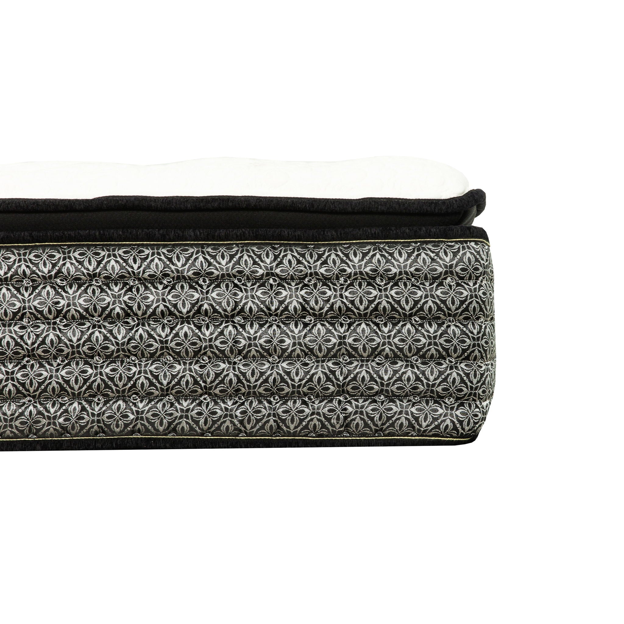 Premium 14" Queen Size Hybrid Mattress In A Box Plush Gel Memory Foam Top With Cooling Technology - Gray / White