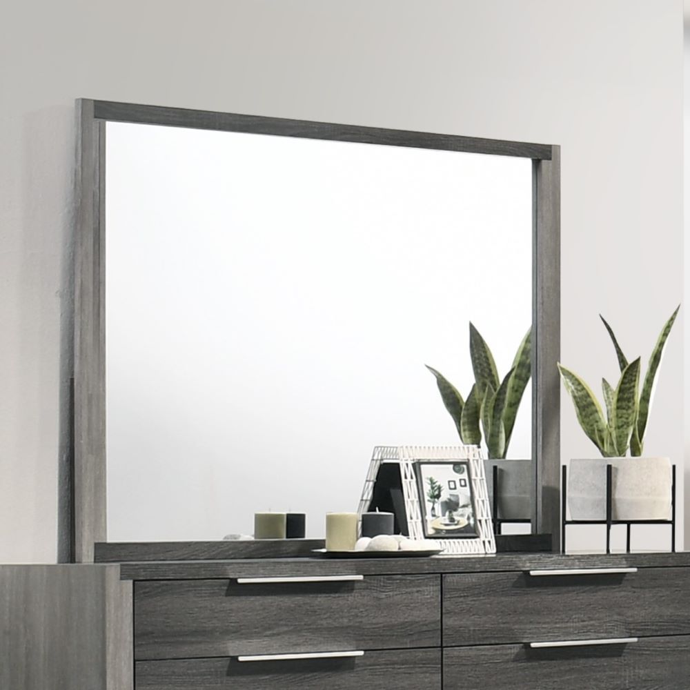ACME Casimiro - Mirror - Gray | Meri Furniture