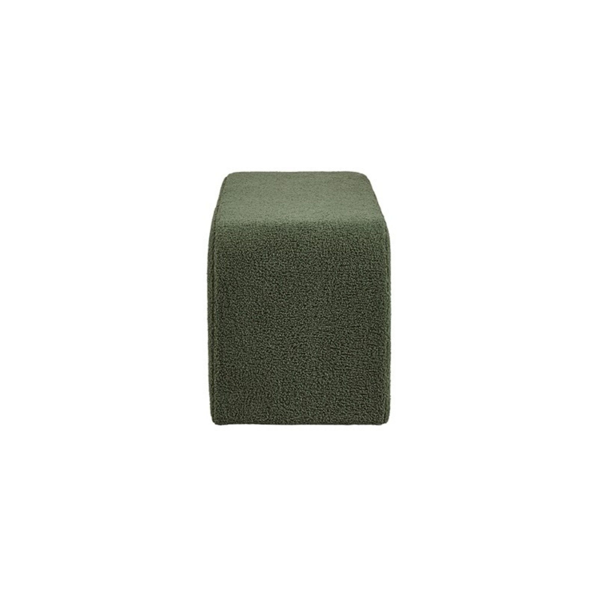 Modern Contemporary Boucle Waterfall Bench