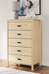 Cabinella - Tan - Five Drawer Chest