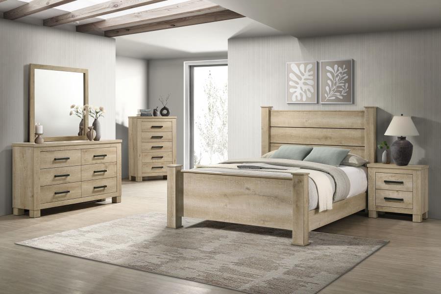 Oakglen - 5-Drawer Bedroom Chest Of Drawers - Weathered Oak