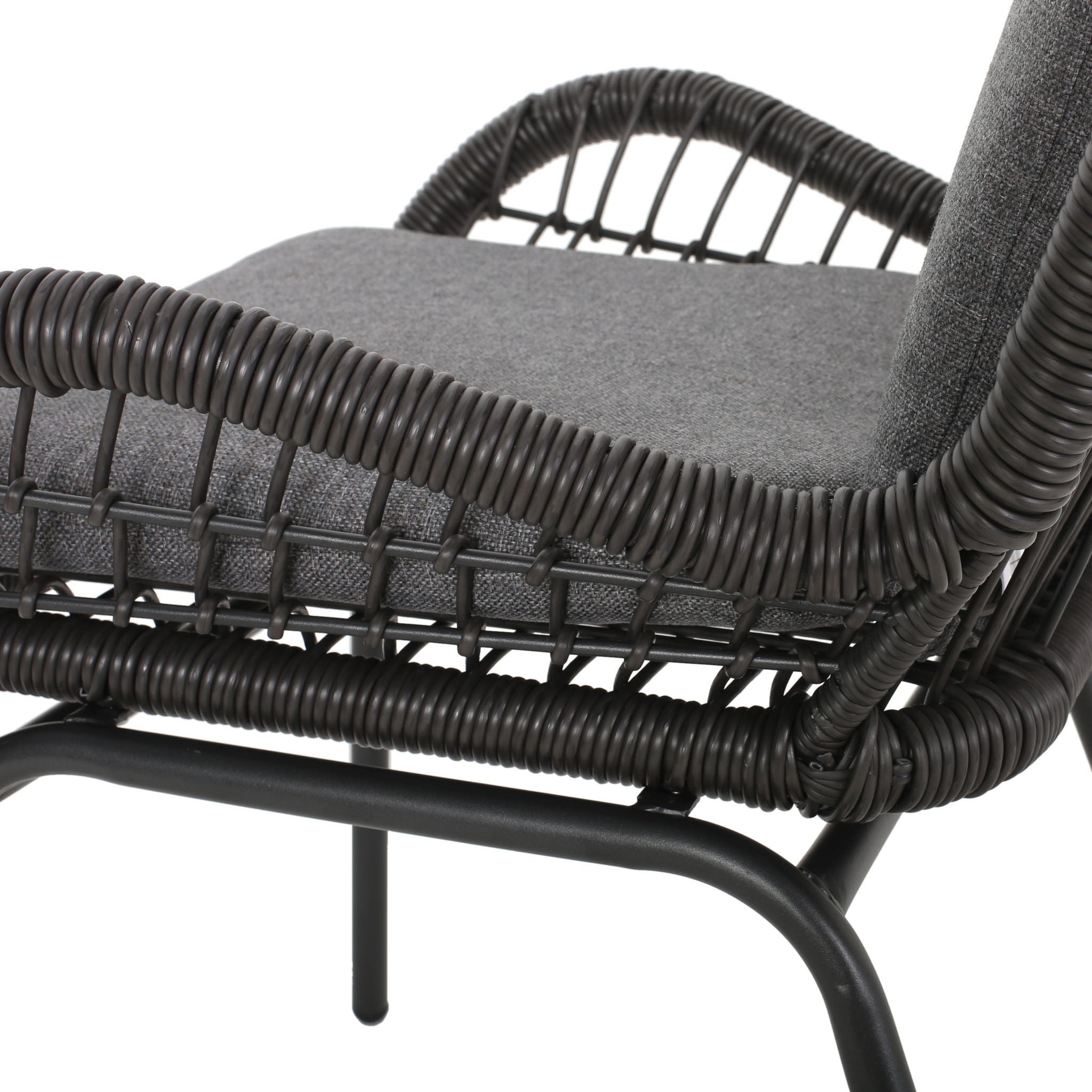 Outdoor Wicker Club Chair With Cushions (Set of 2)