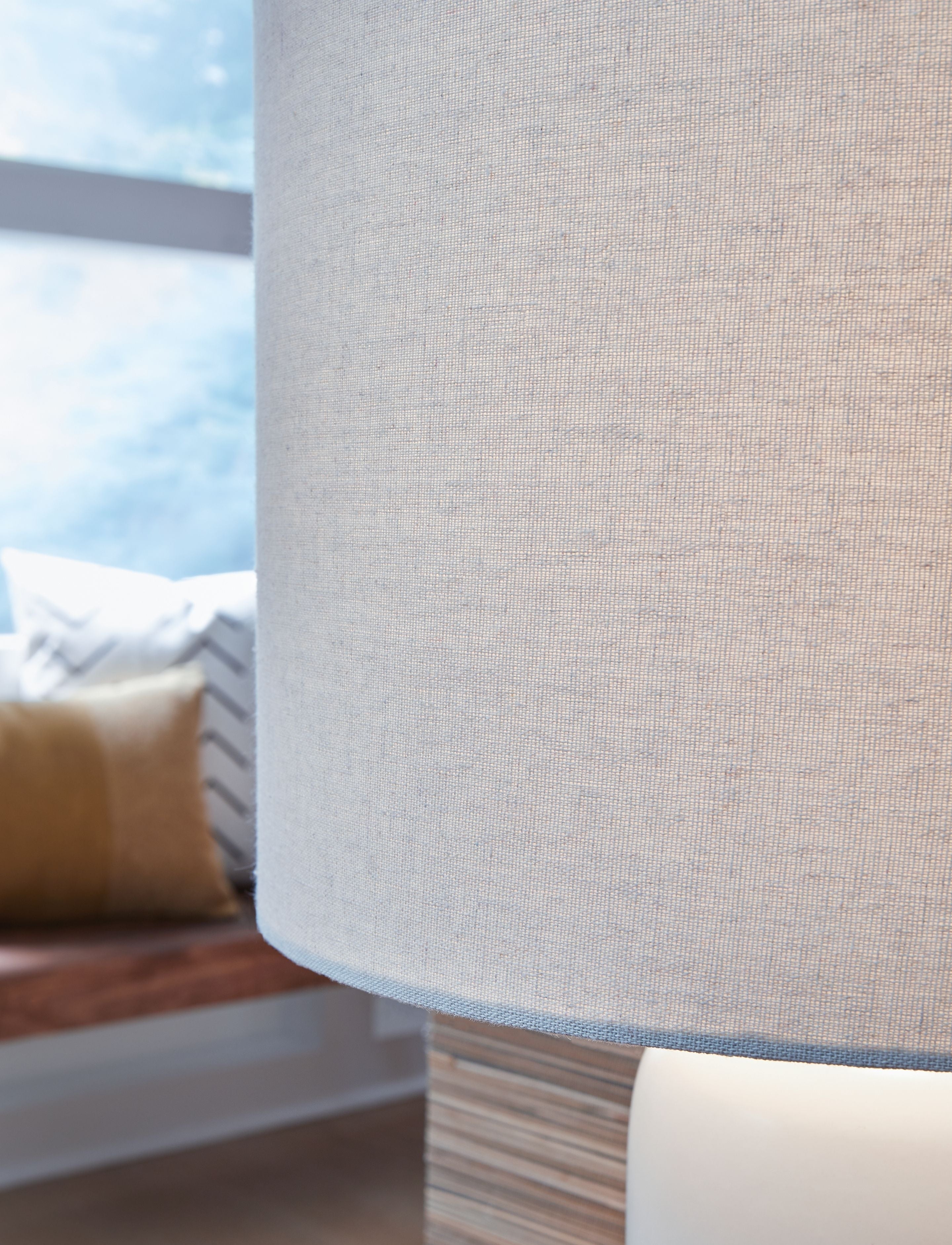 Signature Design by Ashley® Lemrich - White - Ceramic Table Lamp | Meri Furniture