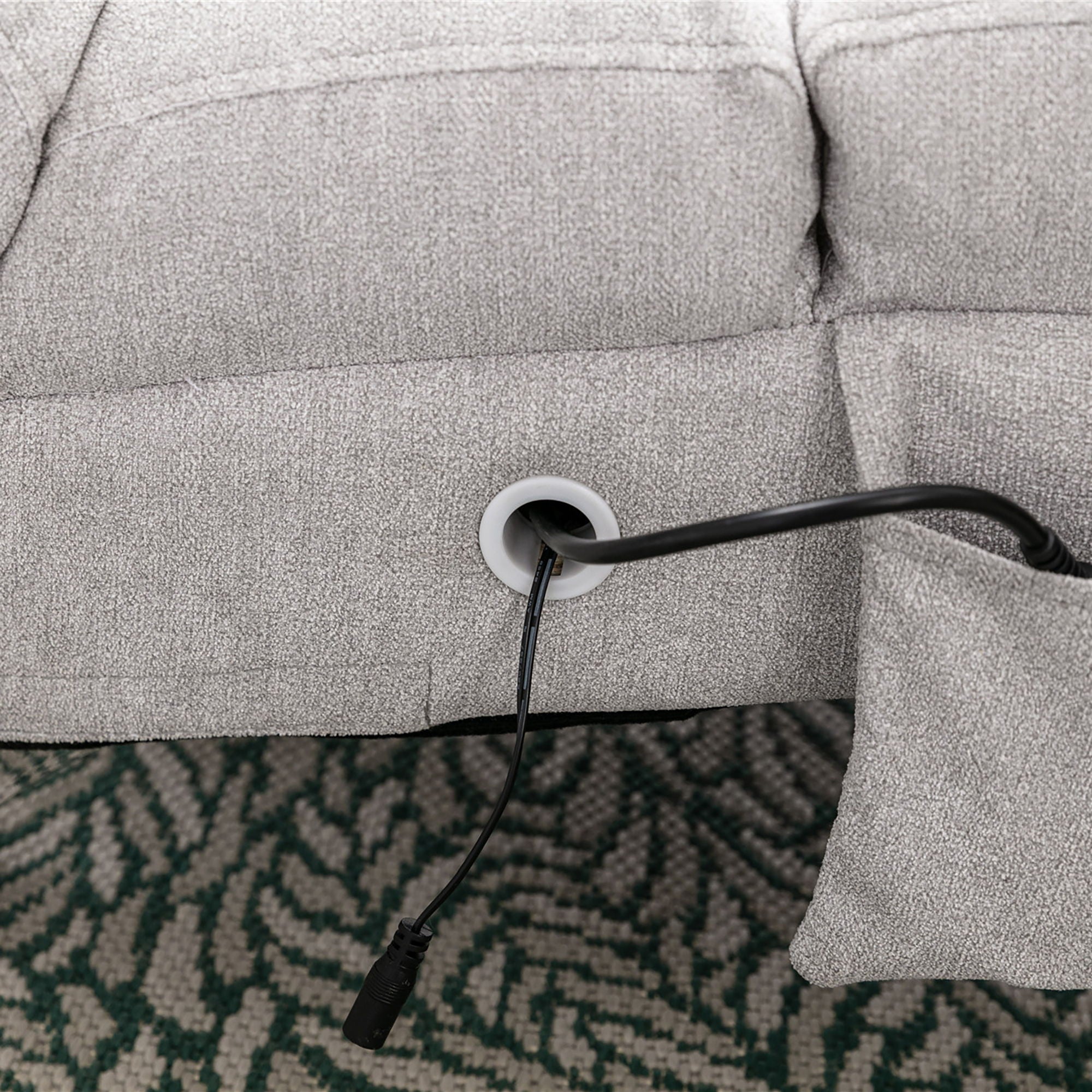 Massage Chaise Lounge Indoor With Remote Control, Ergonomic Electric Massage Lounger