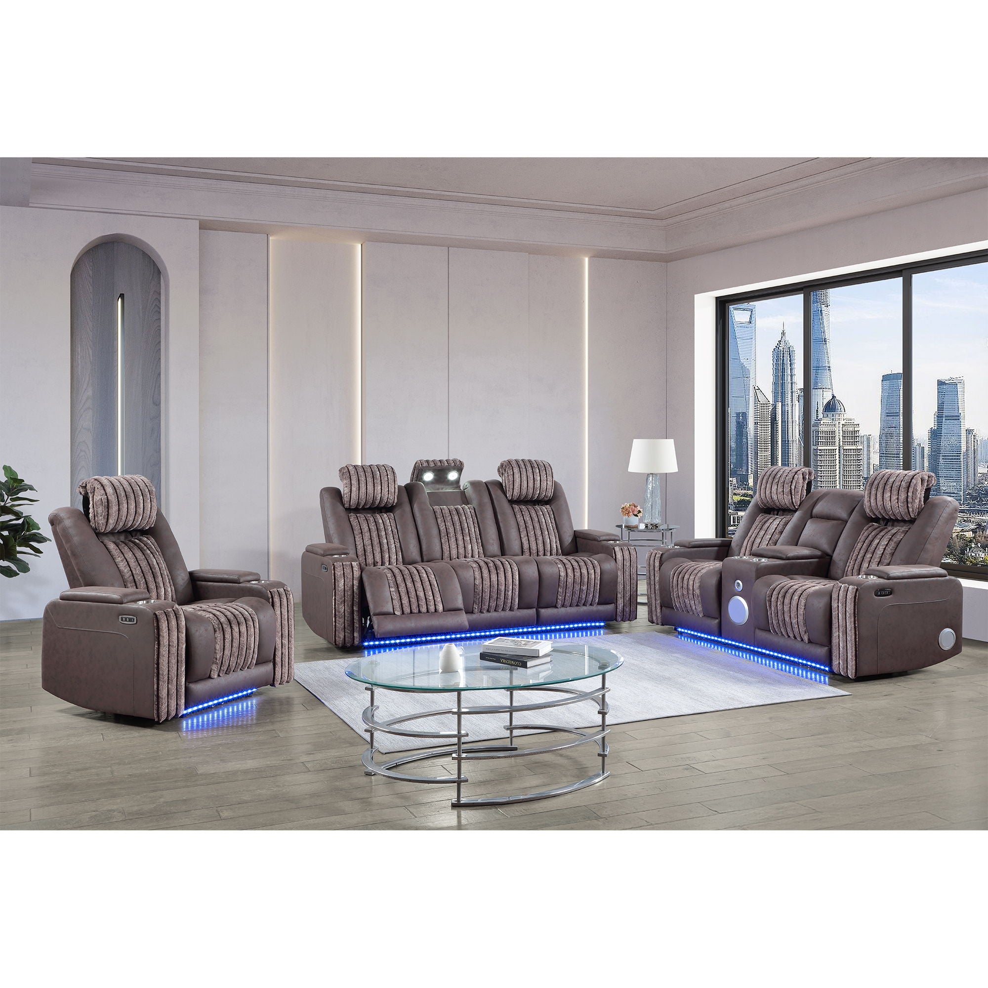 Duran - Power Reclining Loveseat With Power Headrest