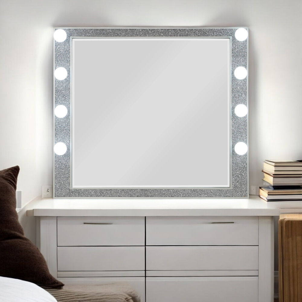 Sliverfluff - Mirror With Light - Mirrored & Champagne