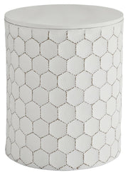 Ashley Furniture Polly - White - Stool | Meri Furniture