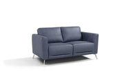 ACME Astonic - Loveseat - Blue Leather | Meri Furniture
