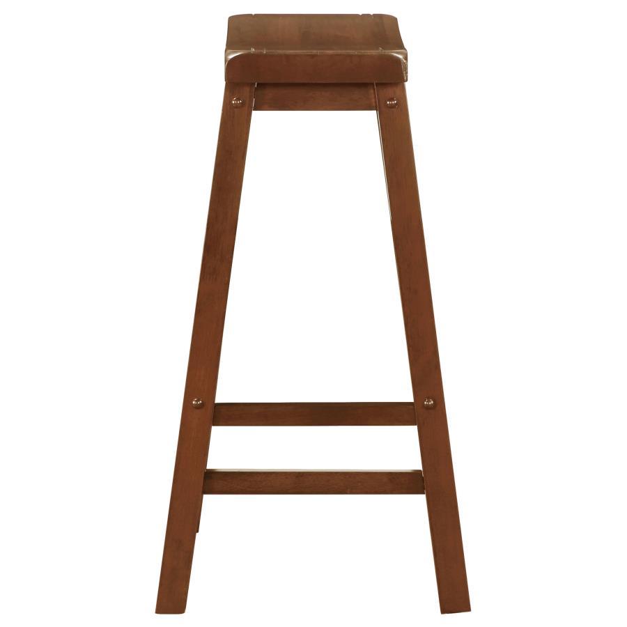 Coaster Fine Furniture Durant - Wood Backless Bar Stool (Set of 2) | Meri Furniture