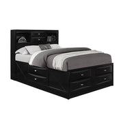 Lucille - 5 Piece Bedroom Set With Storage Drawers And Bookcase Headboard