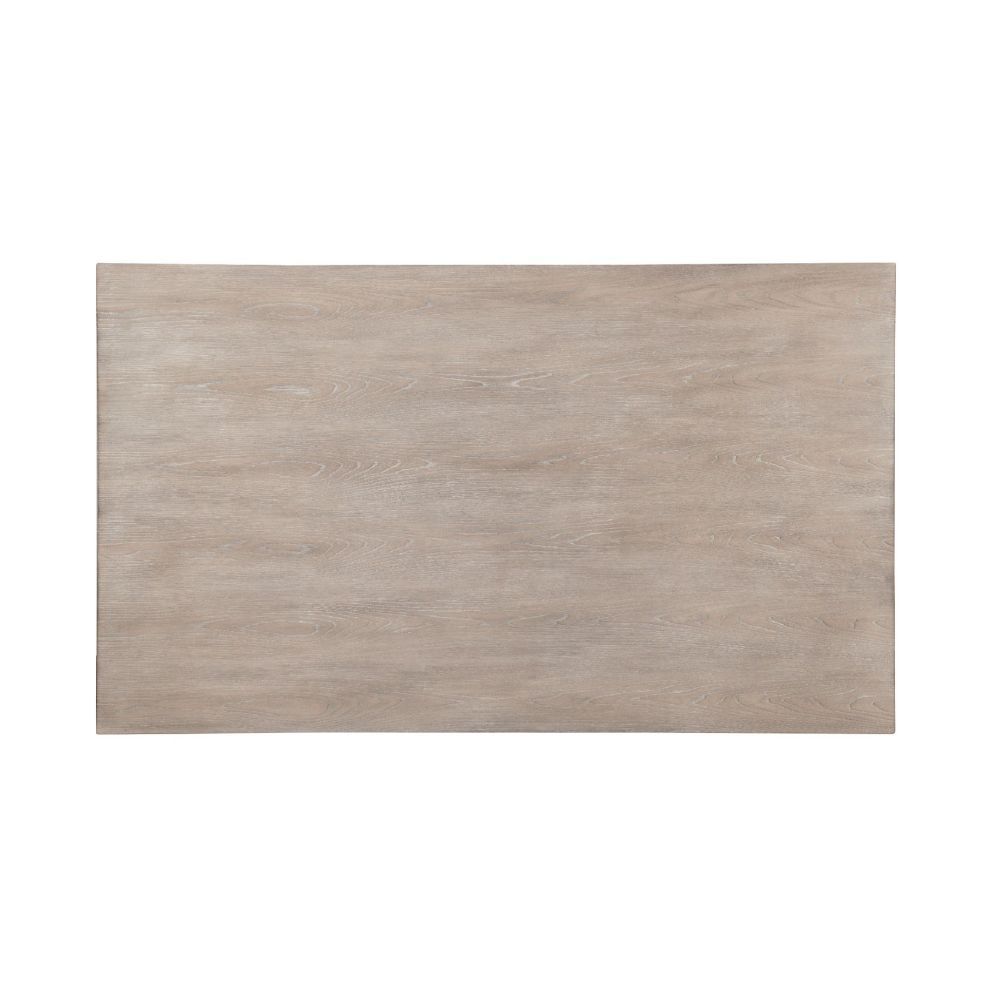 ACME Ornat - Dining Table - Gray Oak & Antique Gray | Meri Furniture