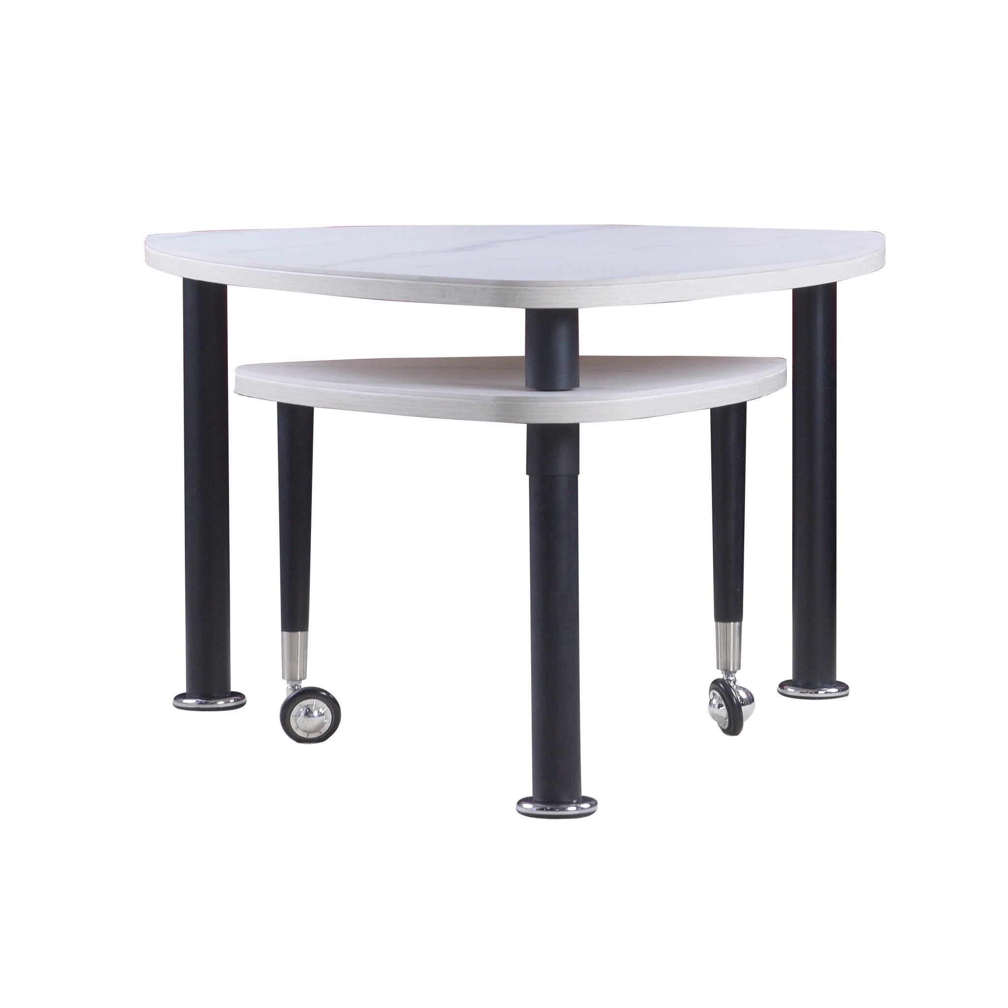 360 Degree Rotatable Coffee Table With Solid Legs