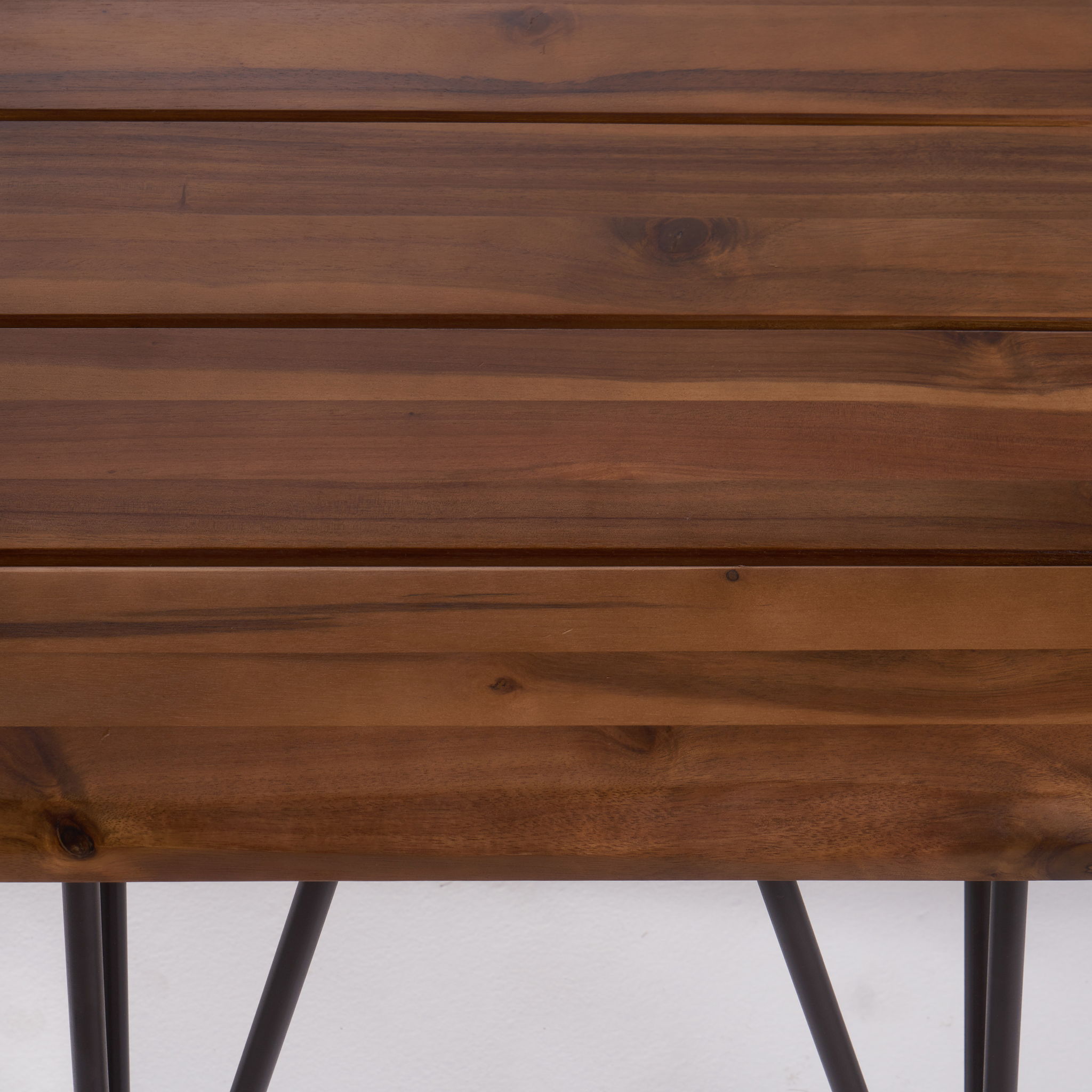 Zenith - Outdoor Industrial Accent Table (Set of 2) - Teak