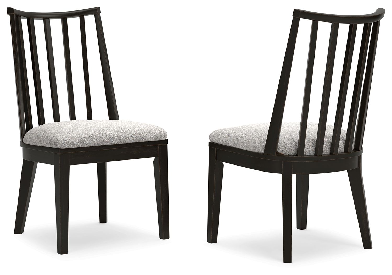 Signature Design by Ashley® Galliden - Black - Dining Upholstered Side Chair (Set of 2) | Meri Furniture