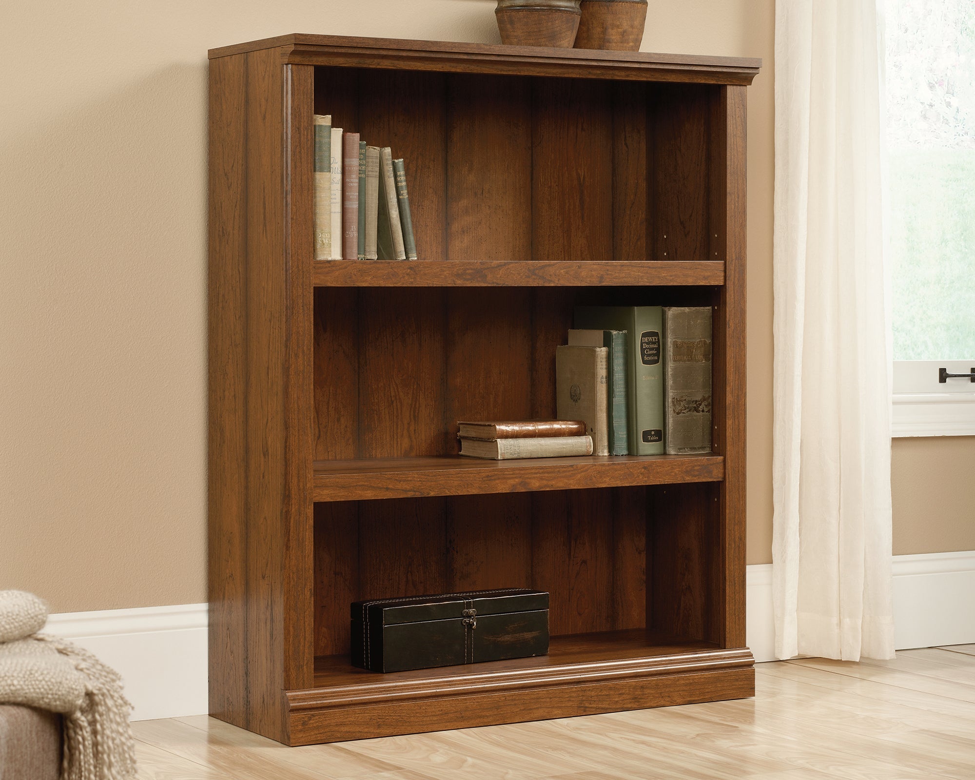 Sauder 3-Shelf Bookcase Wc | Meri Furniture