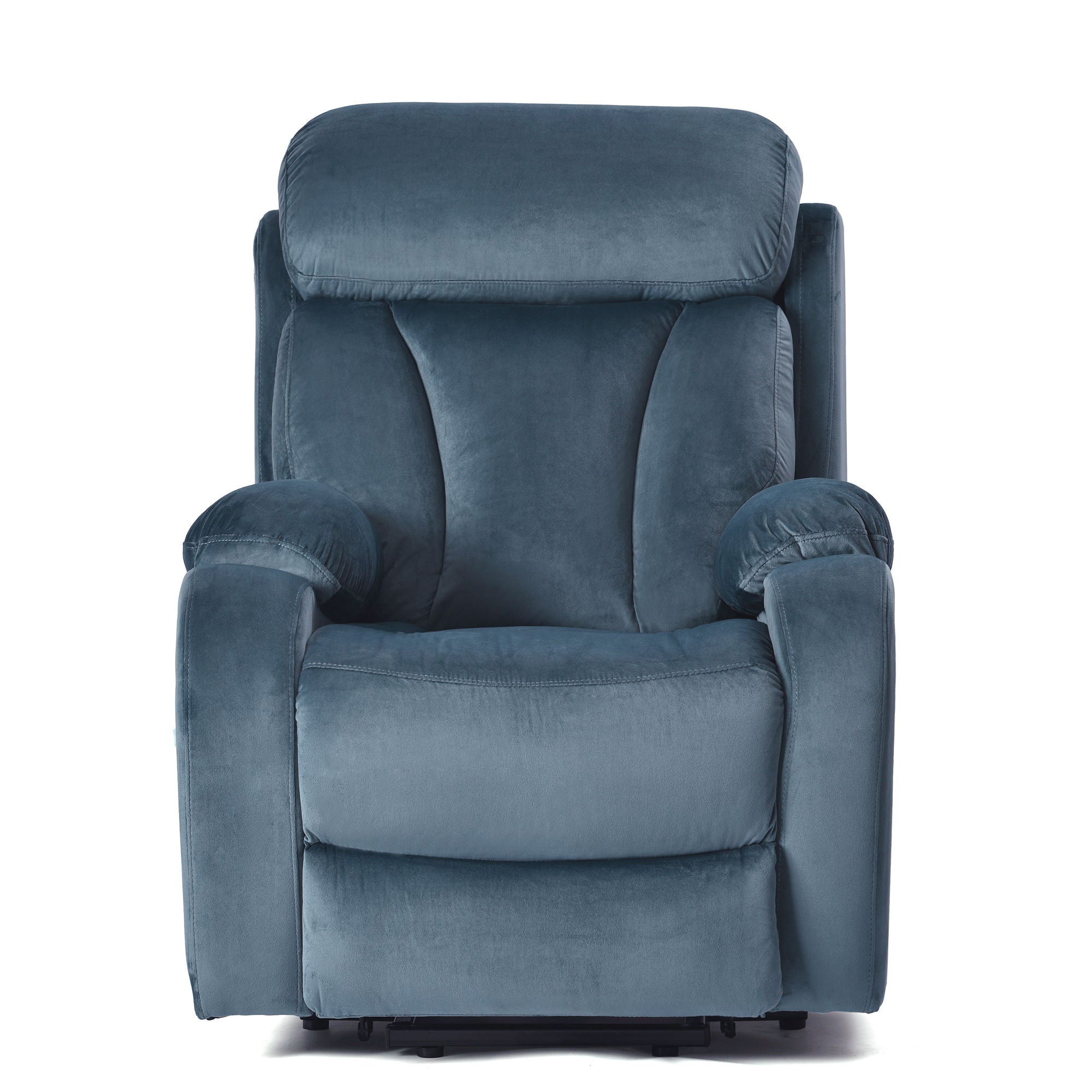 Power Lift Chair Recliner With Remote Control, Electric Reclining Sofa, Fabric Power Recliner For Living Room - Navy Blue