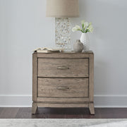 Liberty Furniture Avalon - Nightstand With Charging Station - Burnished Beige | Meri Furniture