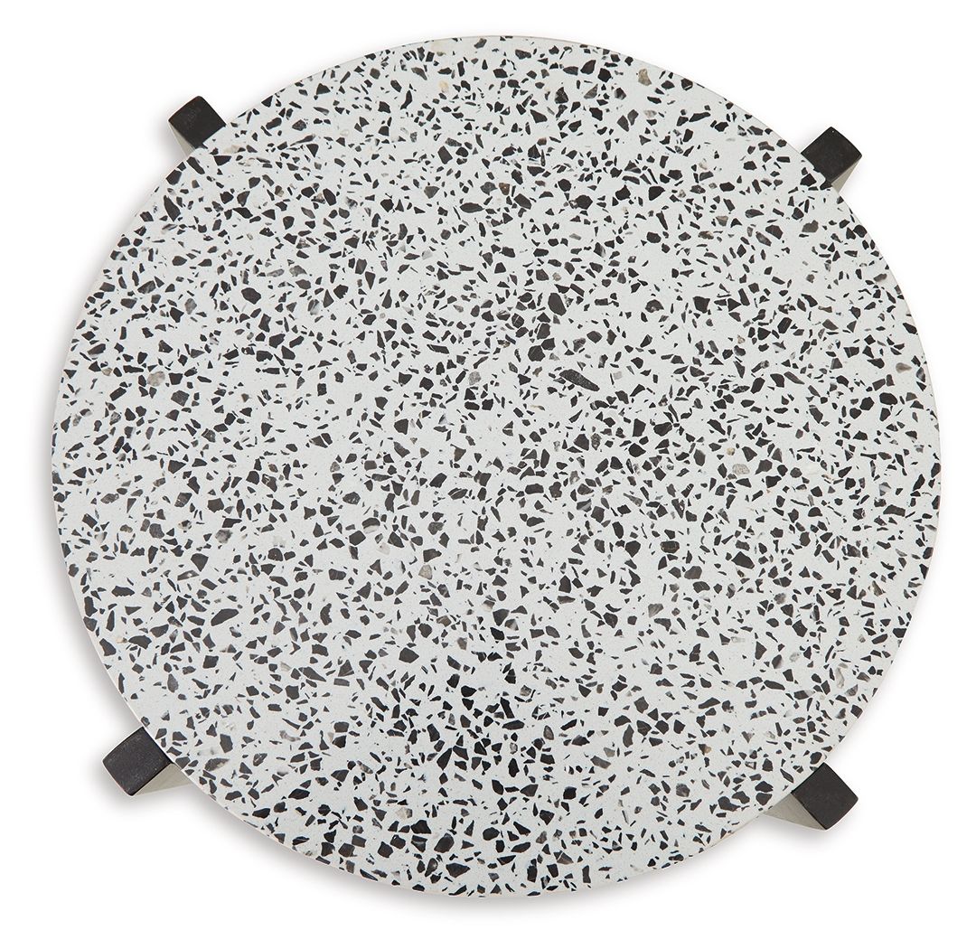 Signature Design by Ashley® Tellrich - Black / White - Accent Table | Meri Furniture