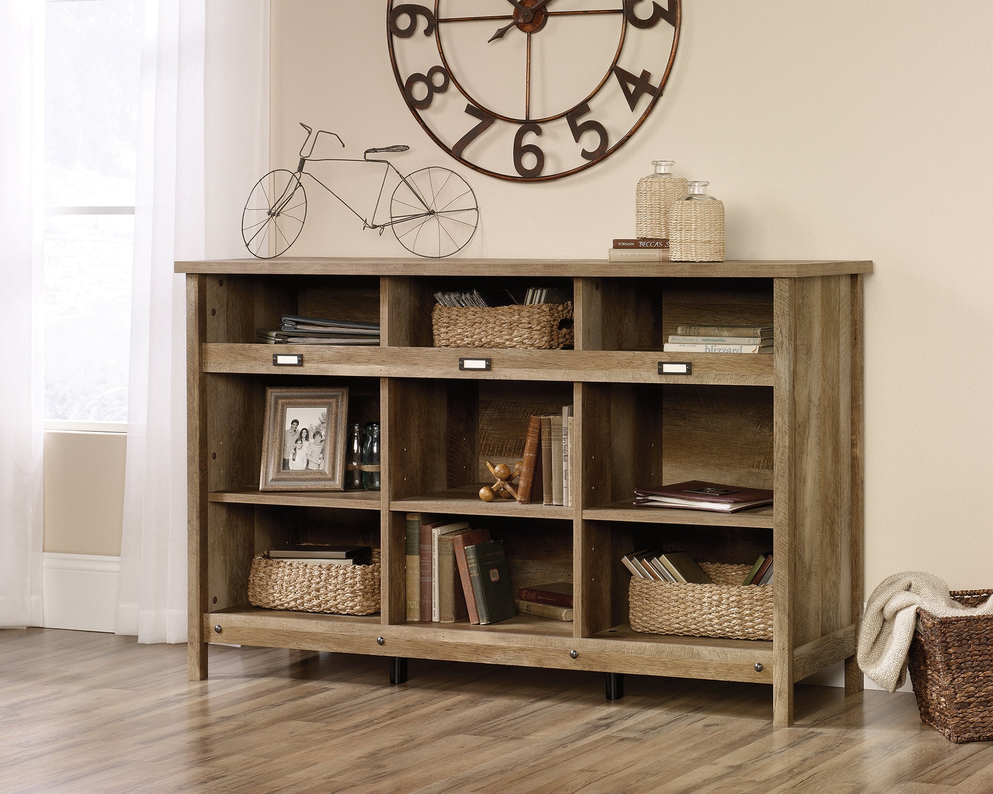 Sauder Adept Storage Credenza Coa | Meri Furniture