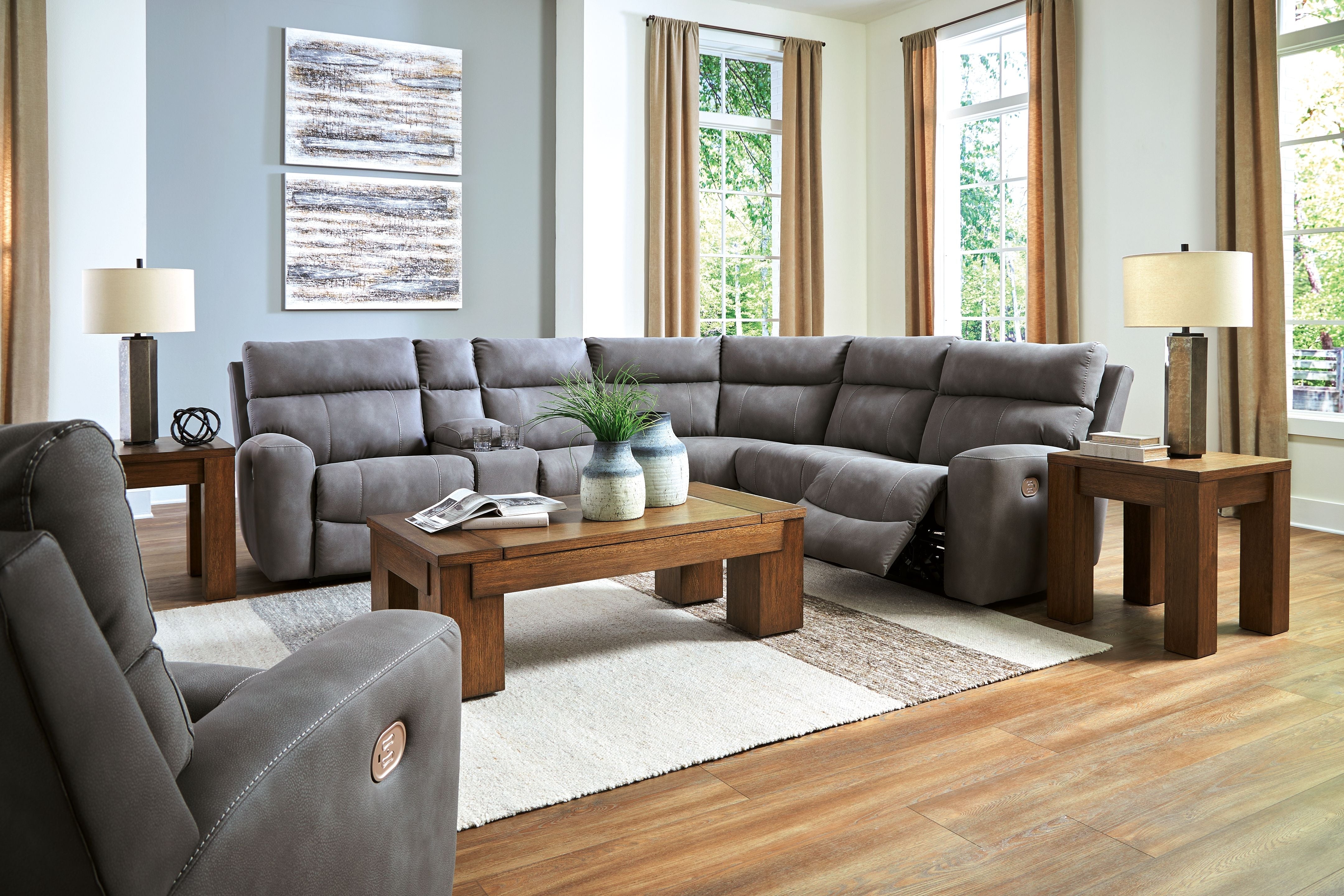 Signature Design by Ashley® Next-gen Durapella - Power Reclinering Sectional Set | Meri Furniture