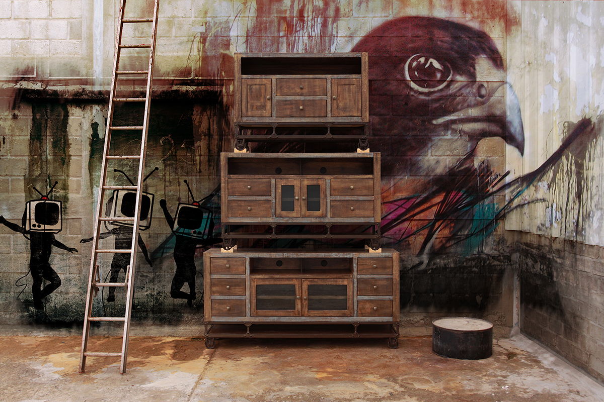 International Furniture Direct Urban - TV Stand | Meri Furniture