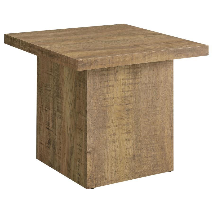 Coaster Fine Furniture Devar - Square Engineered Wood End Table - Mango Brown | Meri Furniture