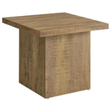 Coaster Fine Furniture Devar - Square Engineered Wood End Table - Mango Brown | Meri Furniture